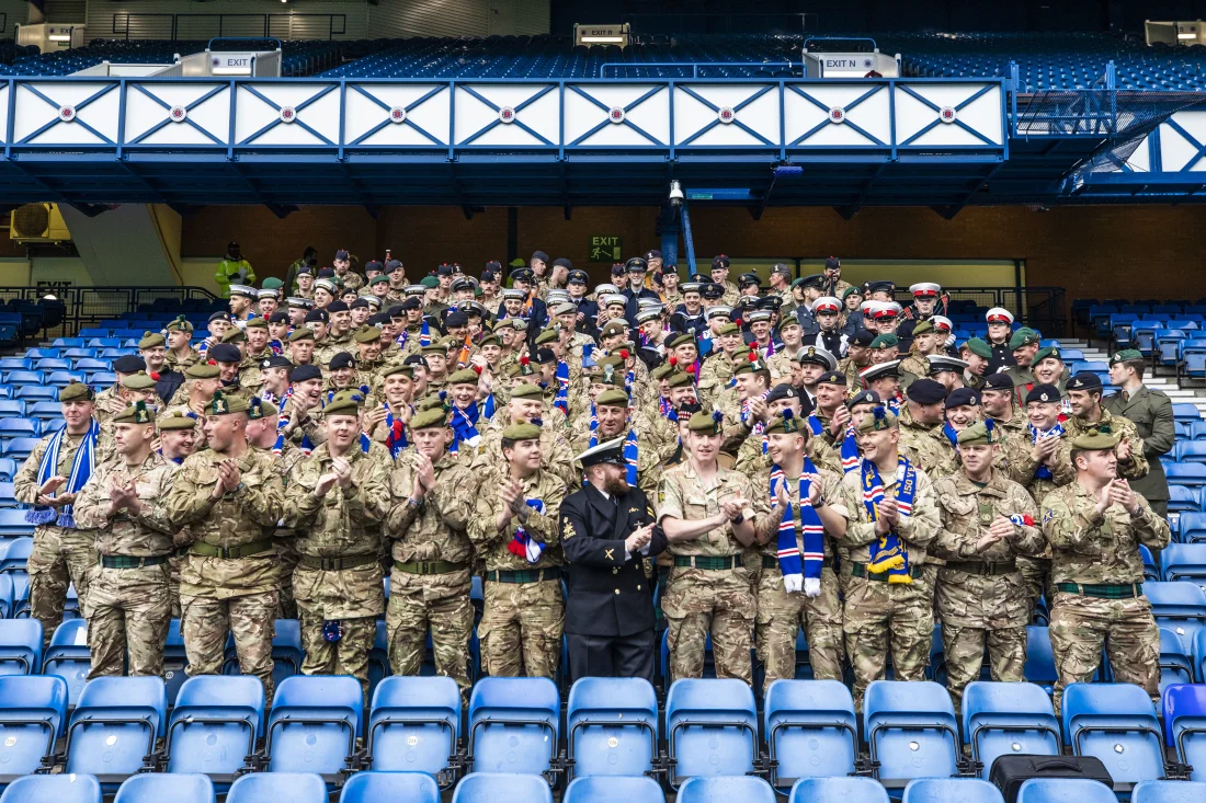 Rangers Host Armed Forces Day Event at Ibrox Stadium - Lowland Reserve  Forces & Cadets Association