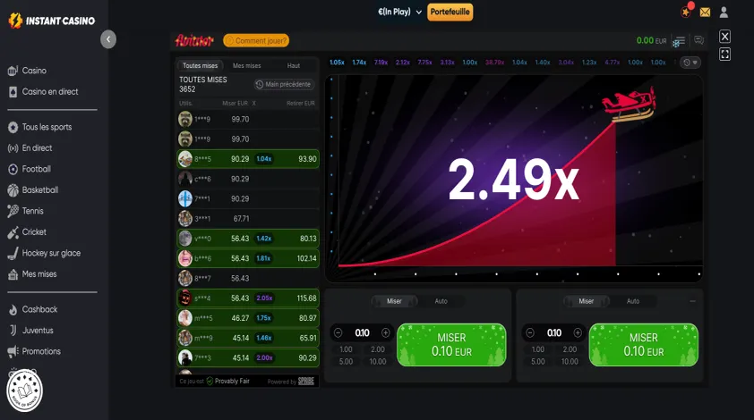 jouer a aviator casino sur instant casino