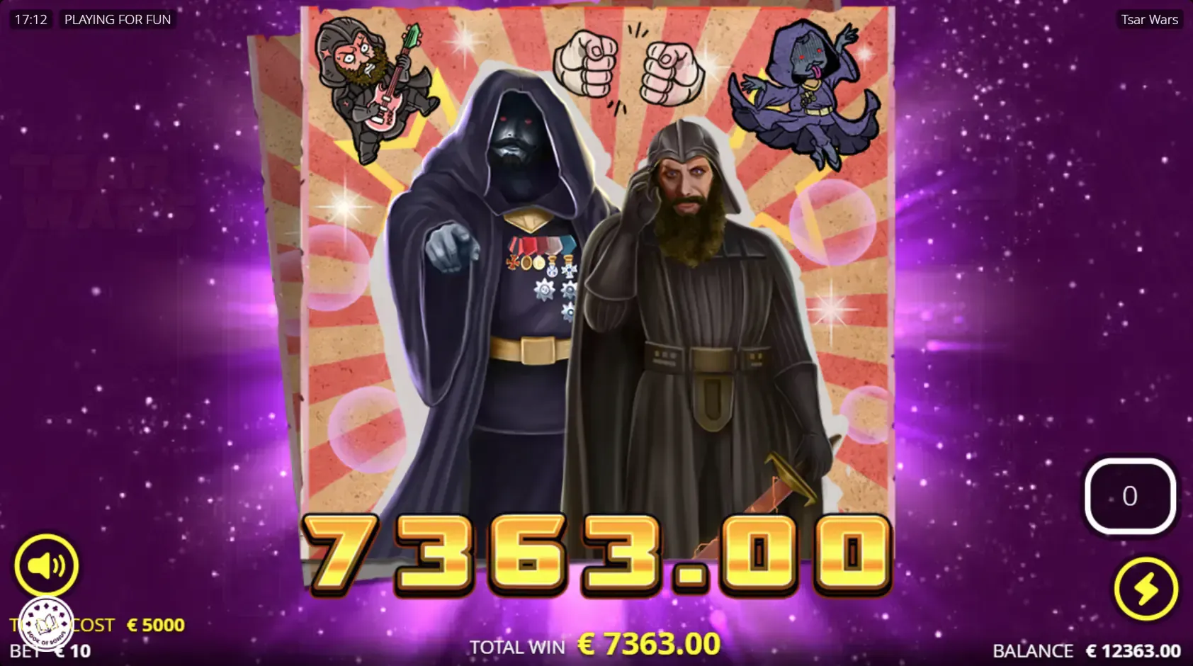 tsar wars big win