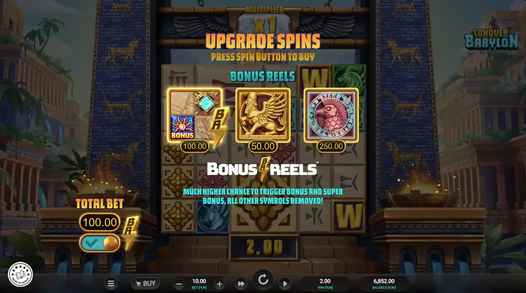 conquer babylon bonus buy