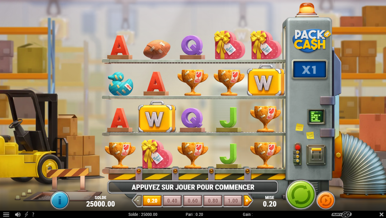 Pack & Cash slot