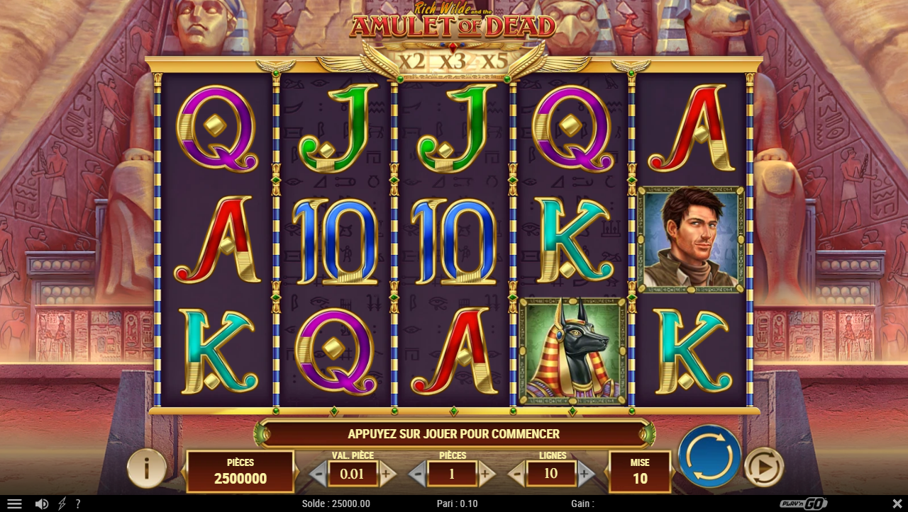 Rich Wilde and the Amulet of Dead slot