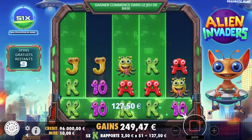 alien invaders machine a sous