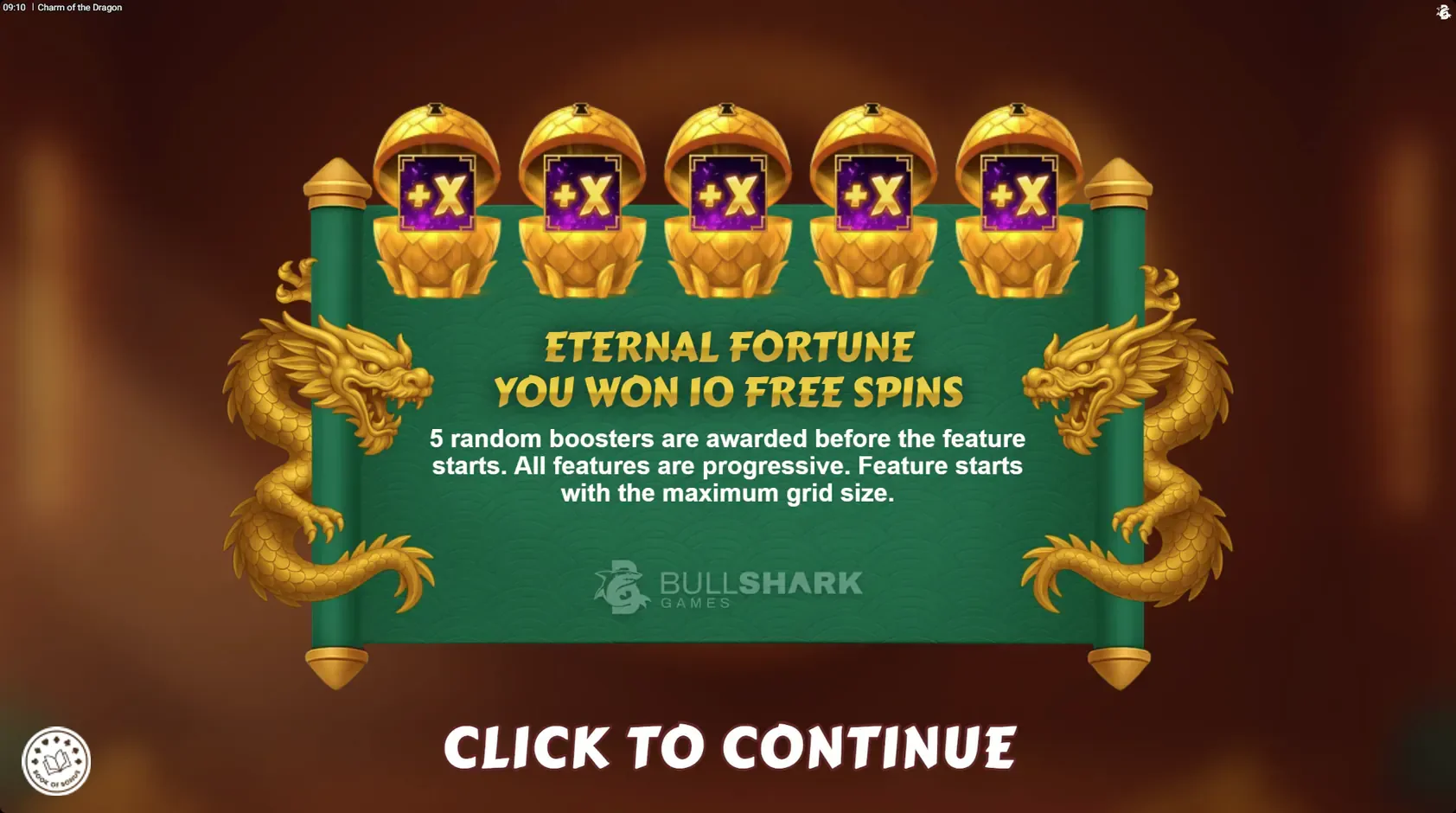 charm of the dragon free spins