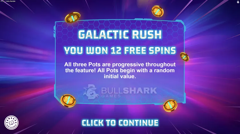 astro rumble free spins