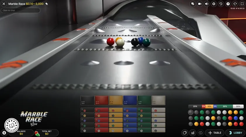 marble race live la course