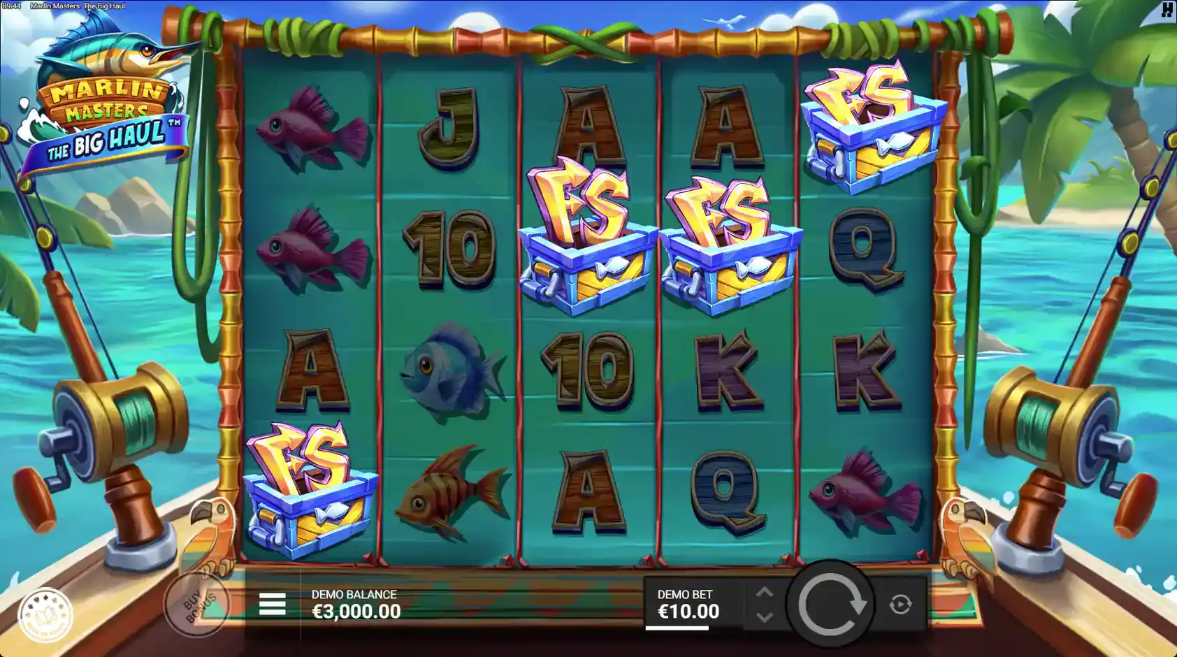marlin masters the big haul free spins