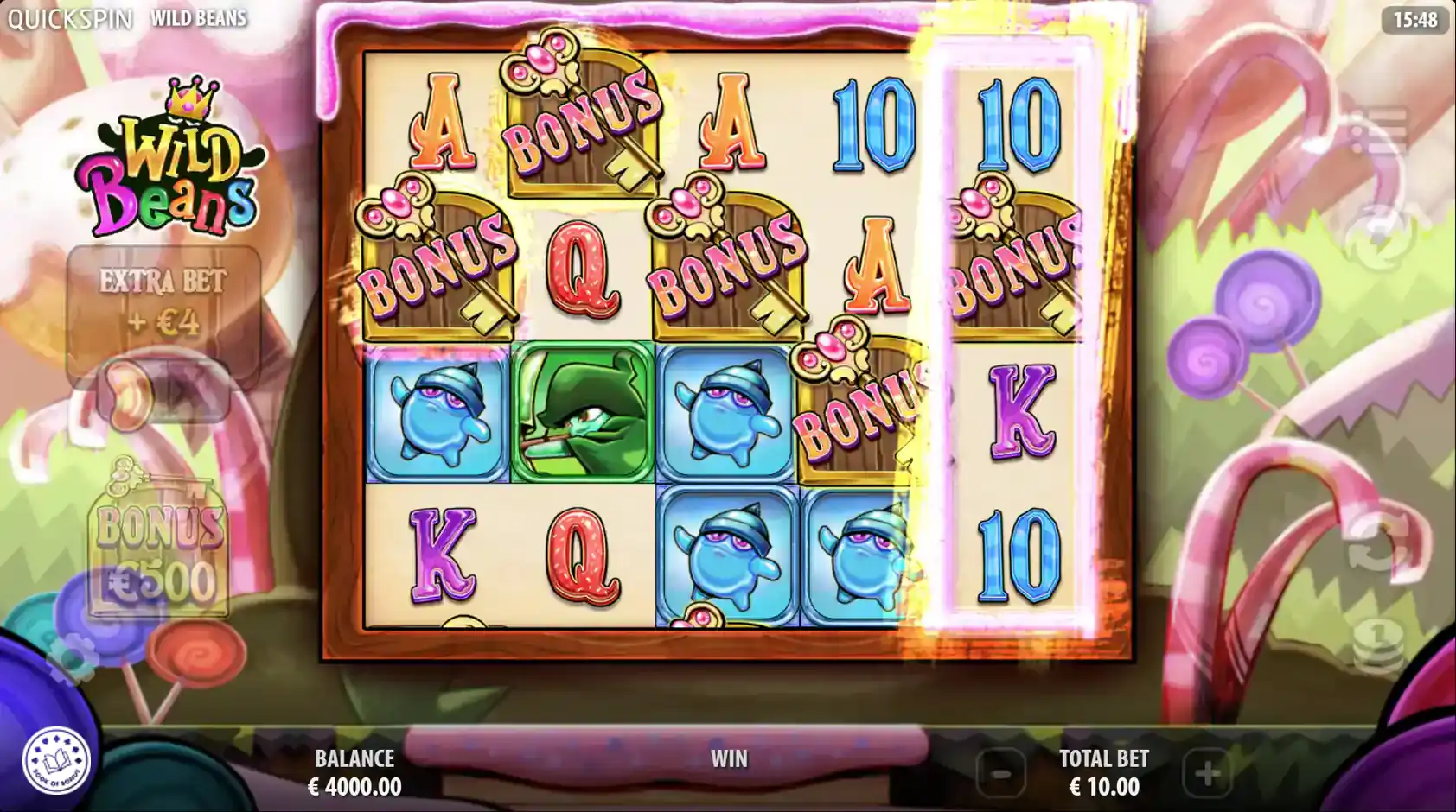 wild beans free spin