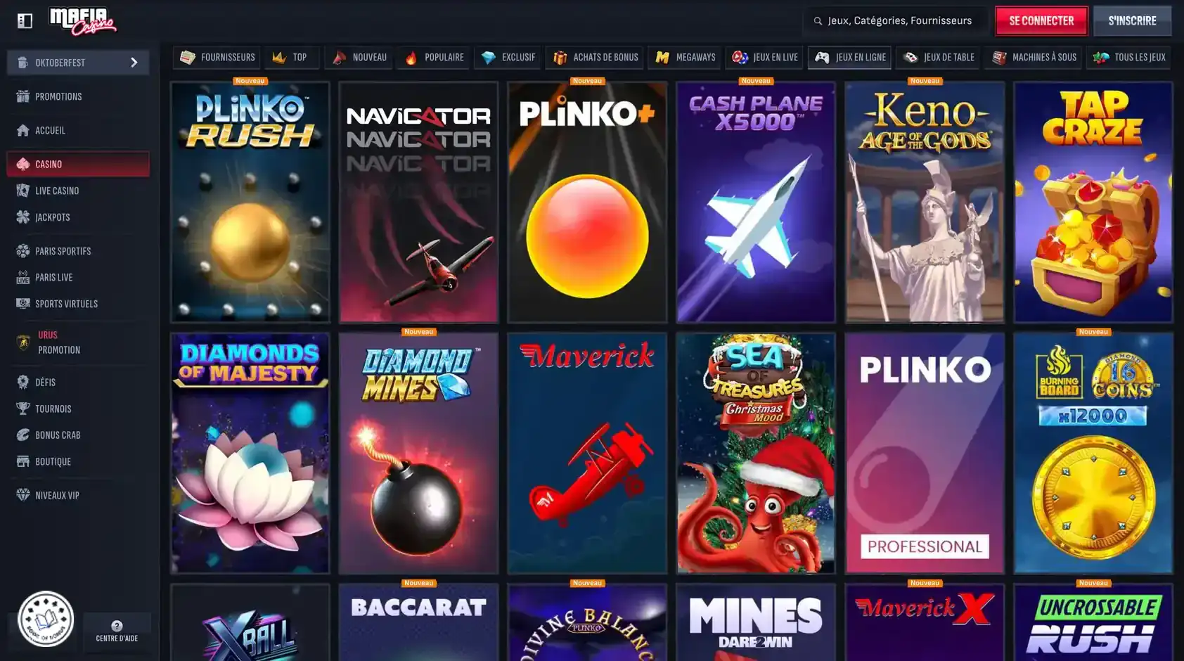 mafia casino mini jeu crash