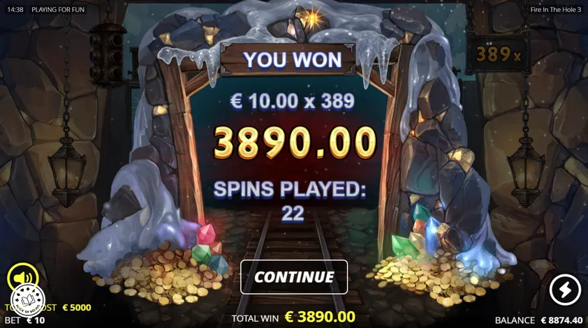 fire in the hole 3 big win