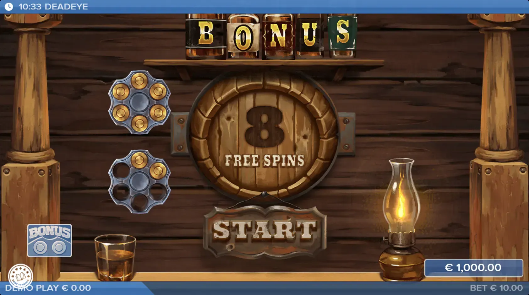 deadeye free spins