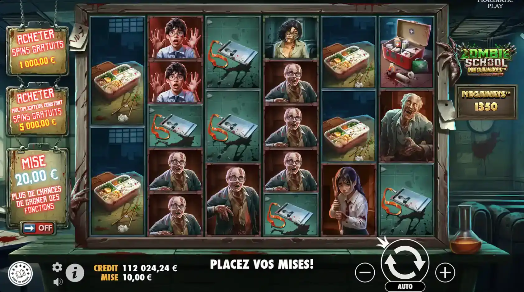 zombie school megaways machine a sous