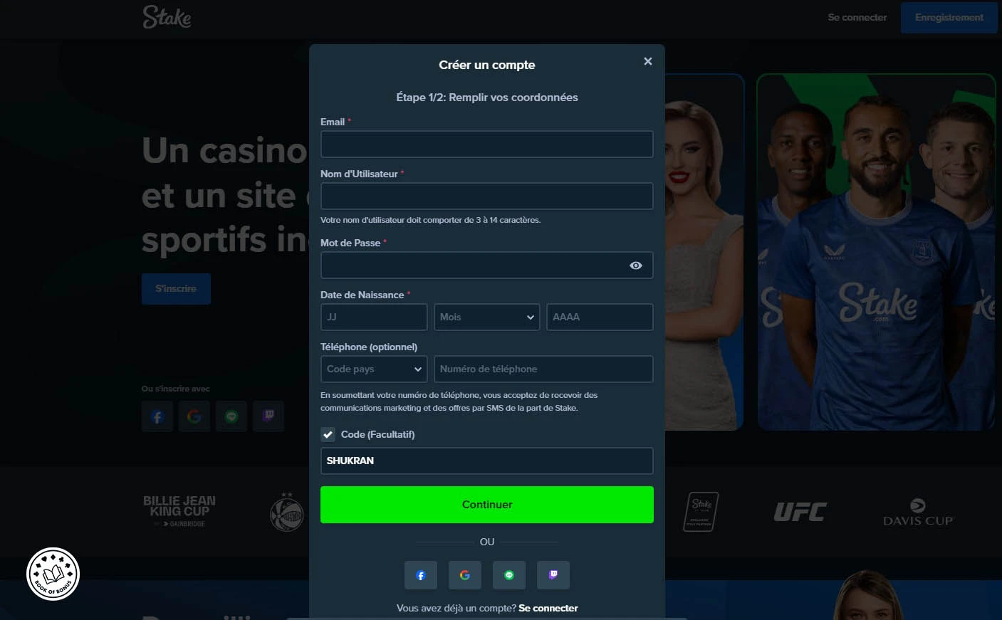 casino stake comment sinscrire