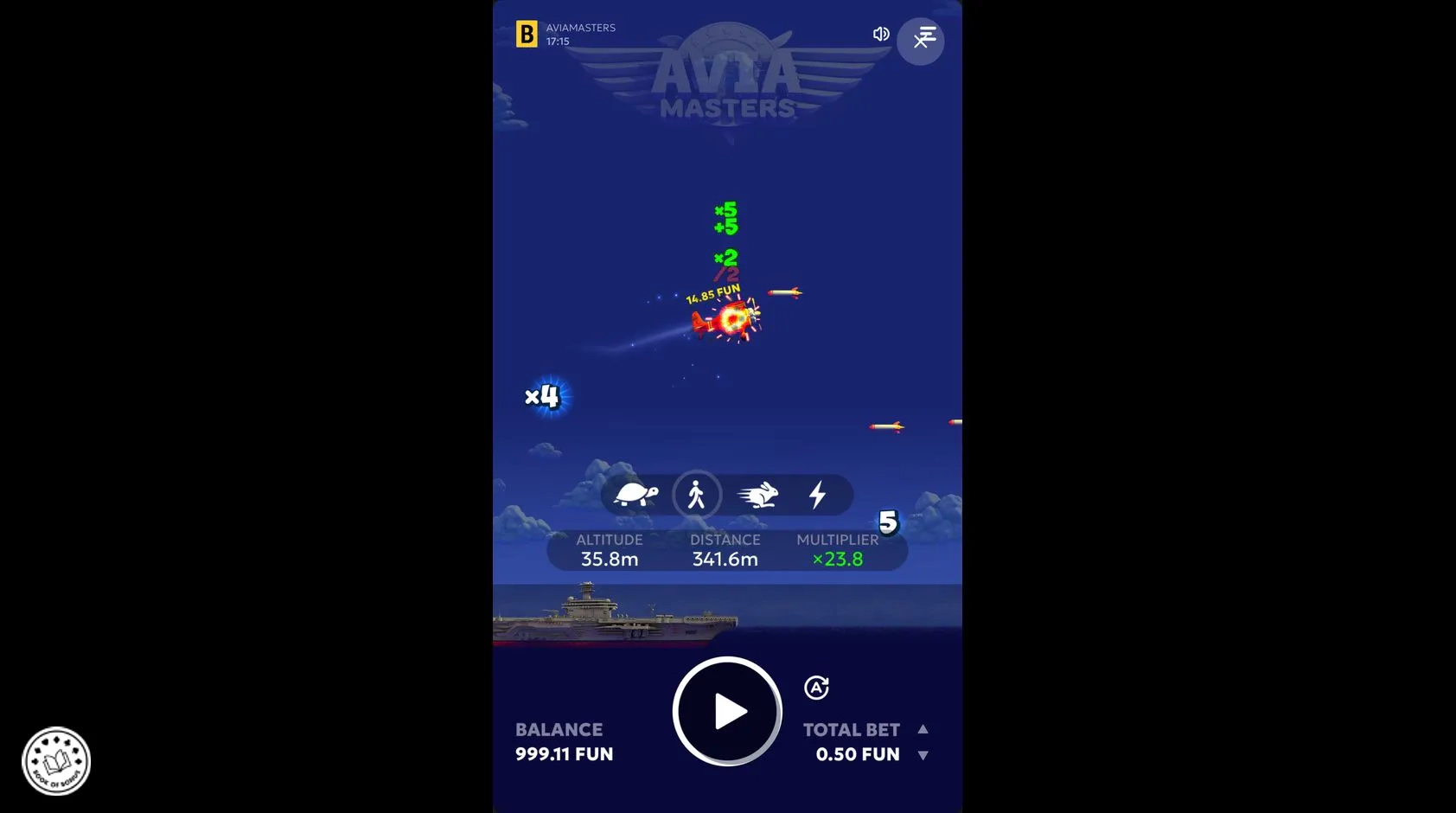 aviamasters sur téléphone