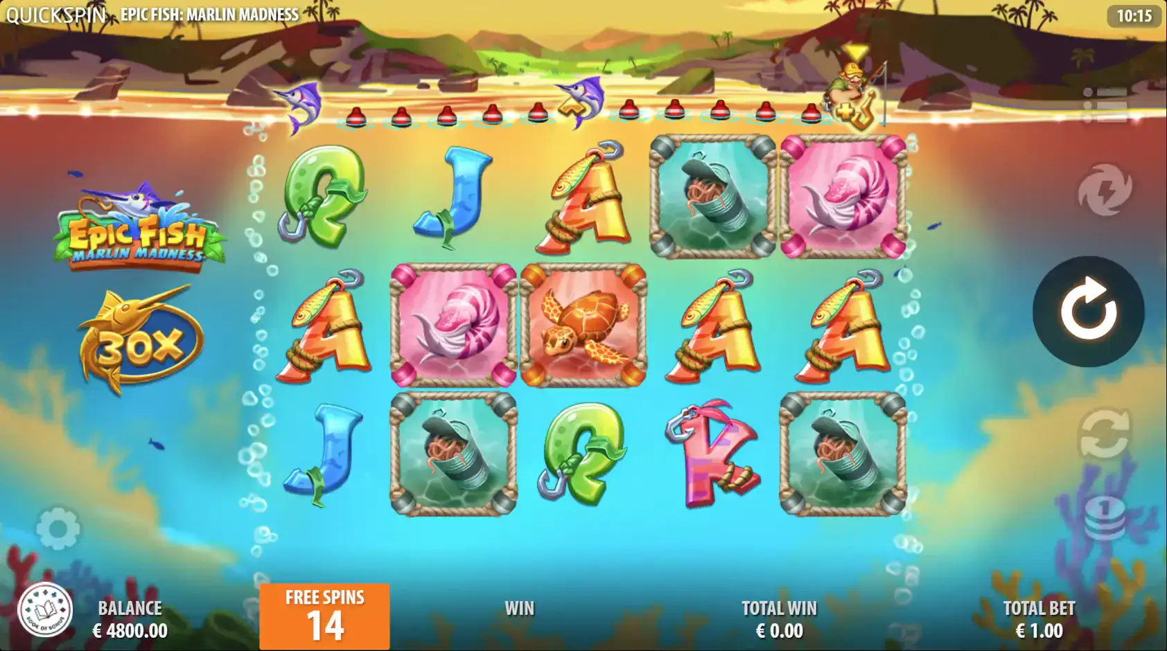 epic fish marlin madness free spins