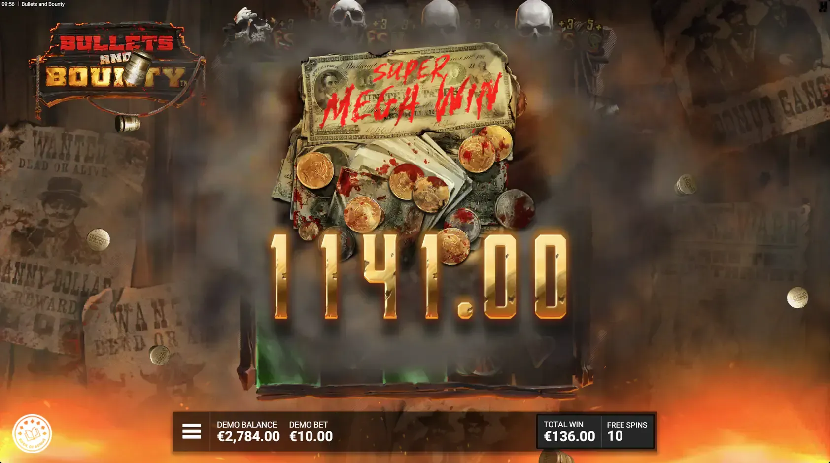 bullets and bounty big win