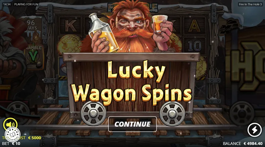 fire in the hole 3 free spins