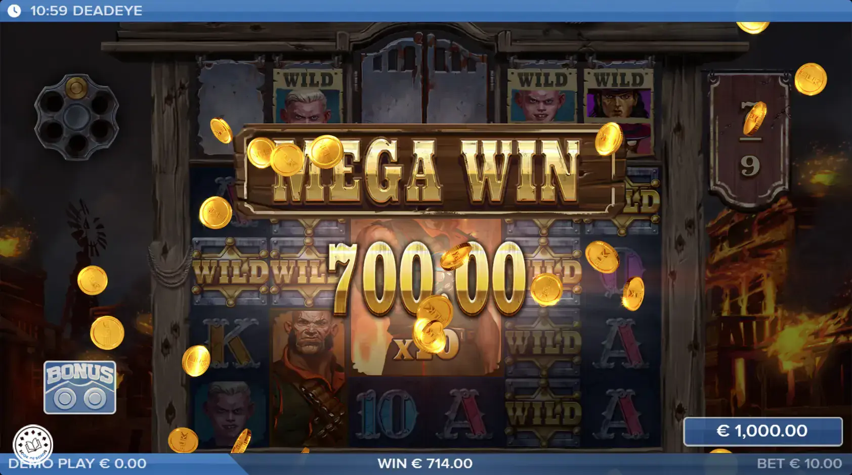 deadeye big win