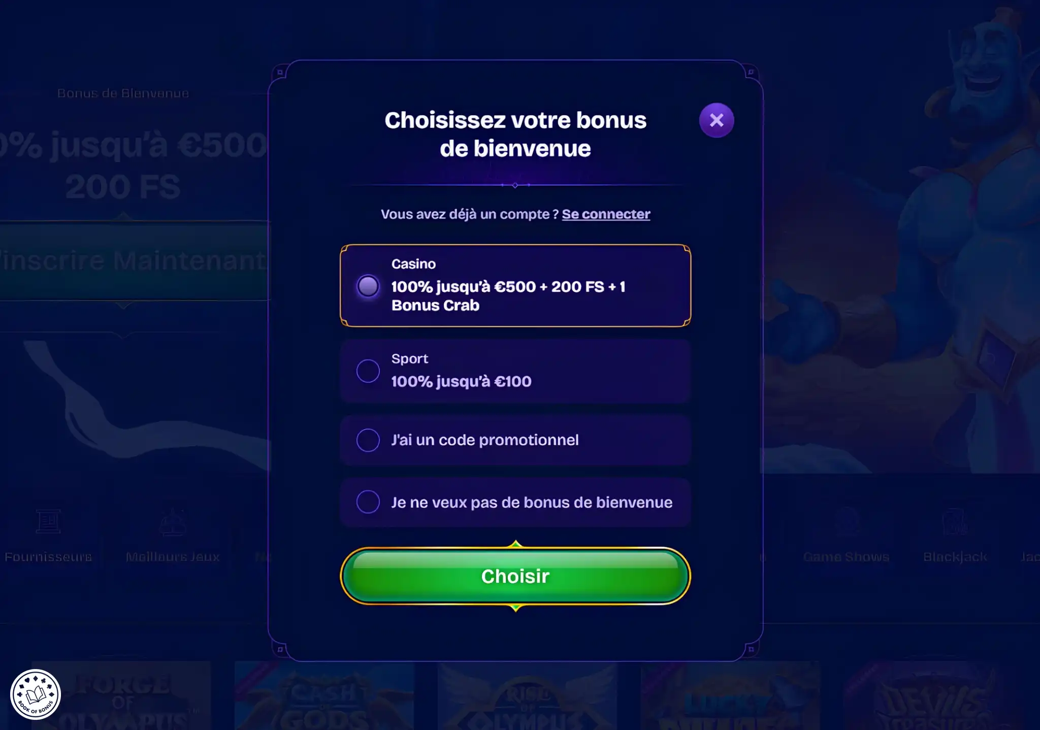 casino genie play register