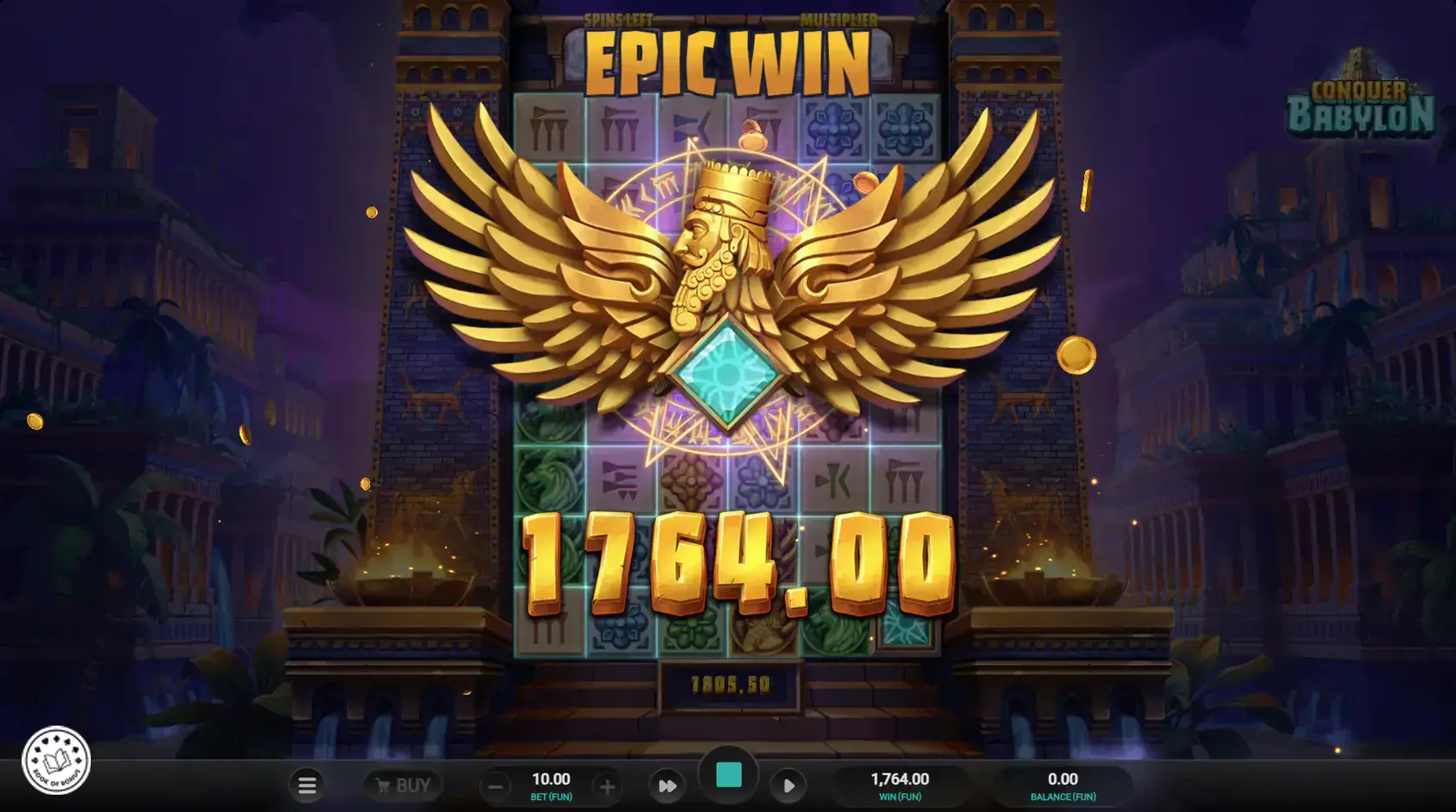 conquer babylon big win
