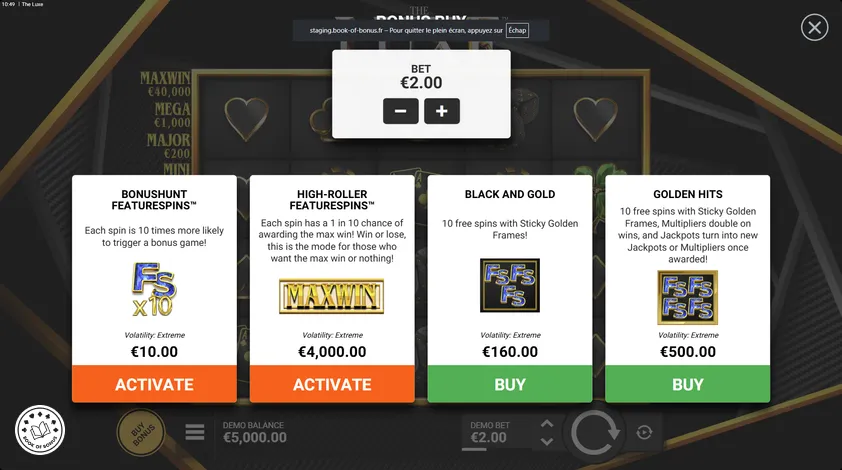 the luxe buy bonus