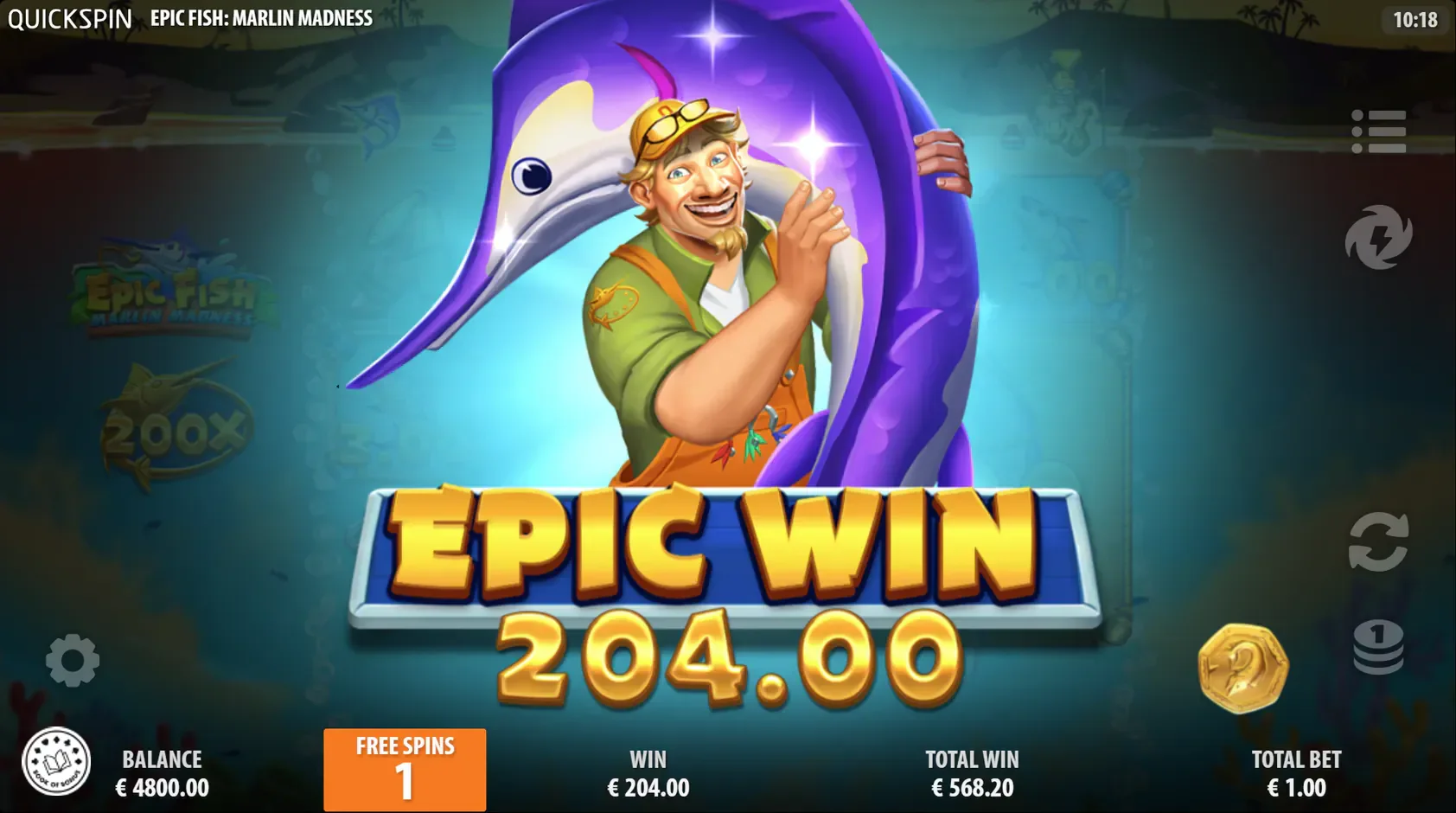 epic fish marlin madness big win