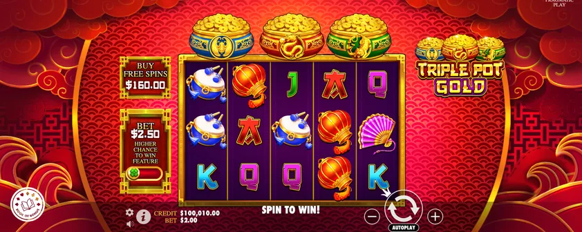 triple pot gold slot