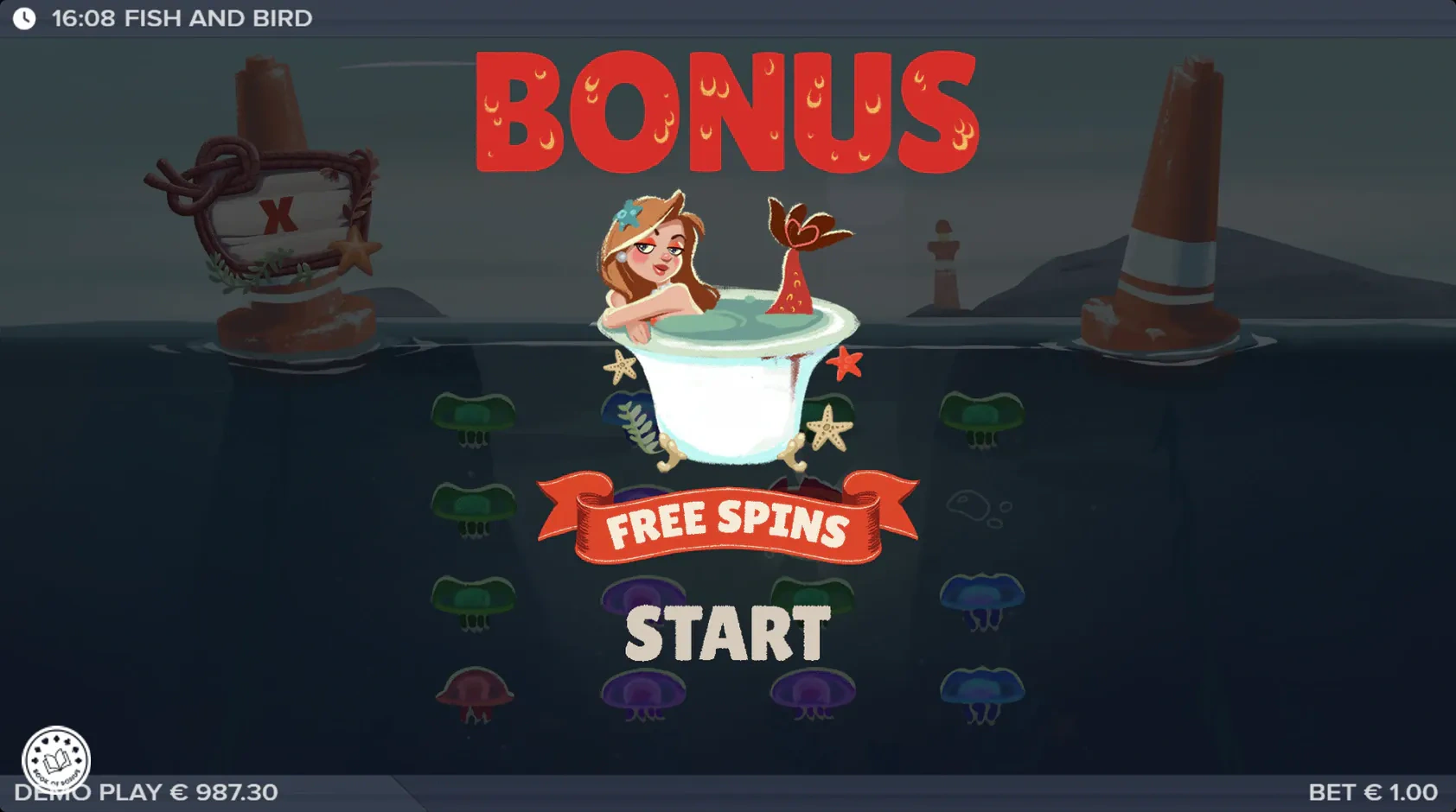 fish and bird free spins