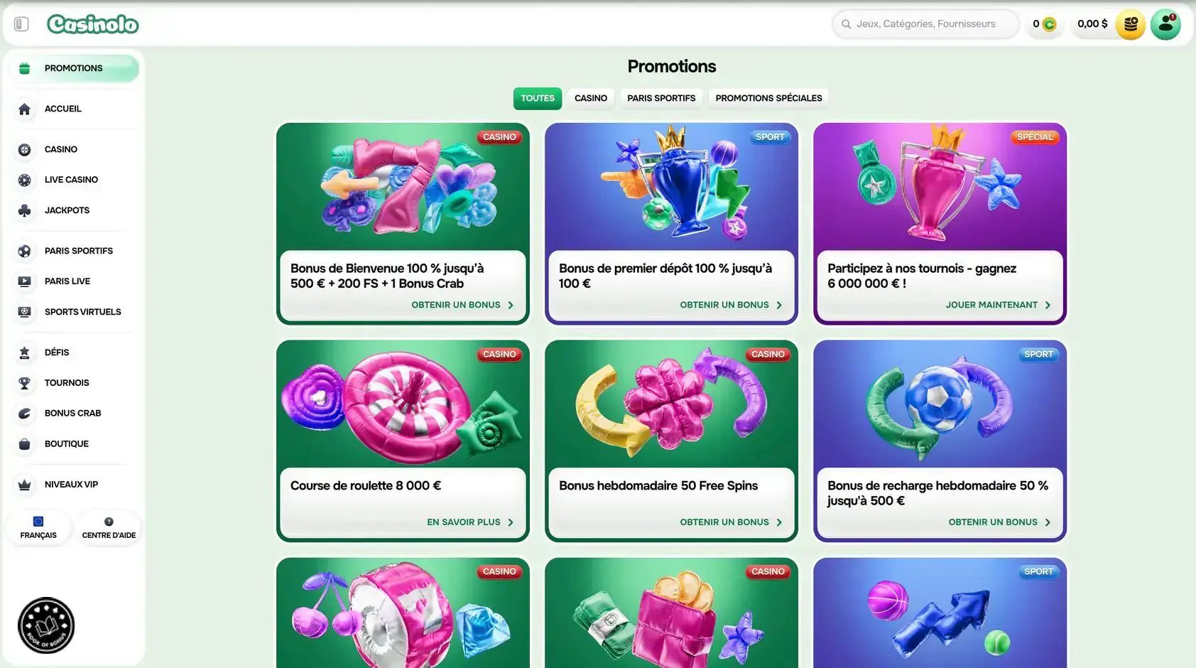 casinolo promotion