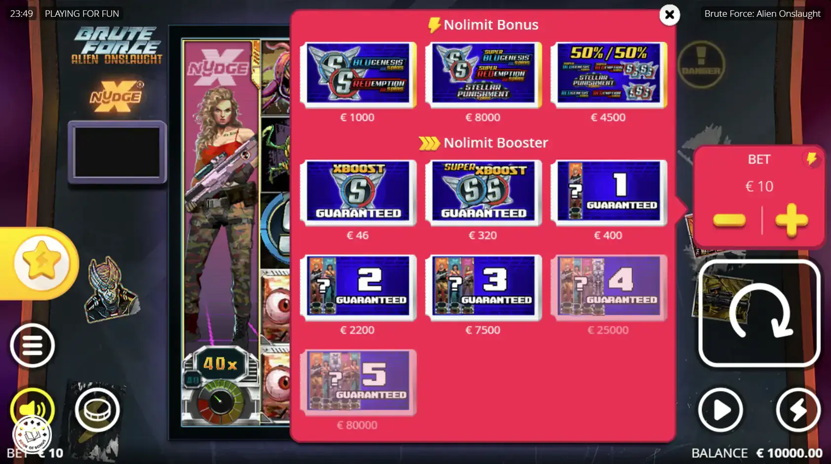 brute force alien onslaught buy bonus