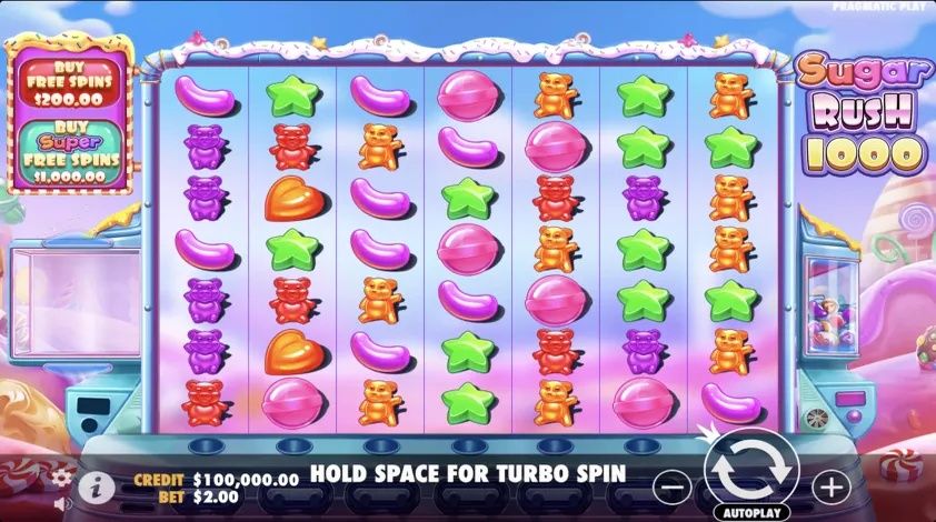 Sugar rush 1000 in slot view