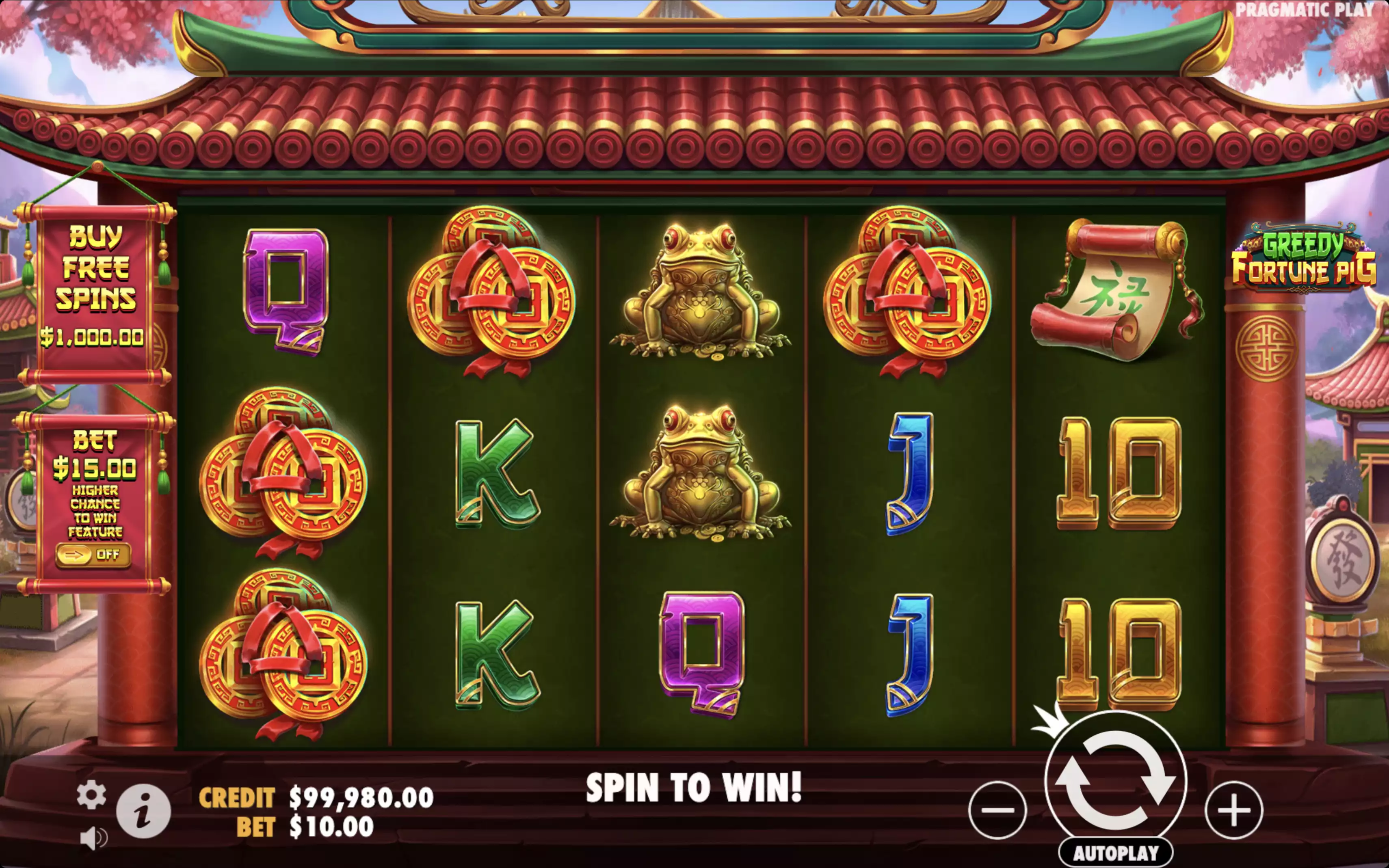 Greedy fortune pig machine a sous gratuite