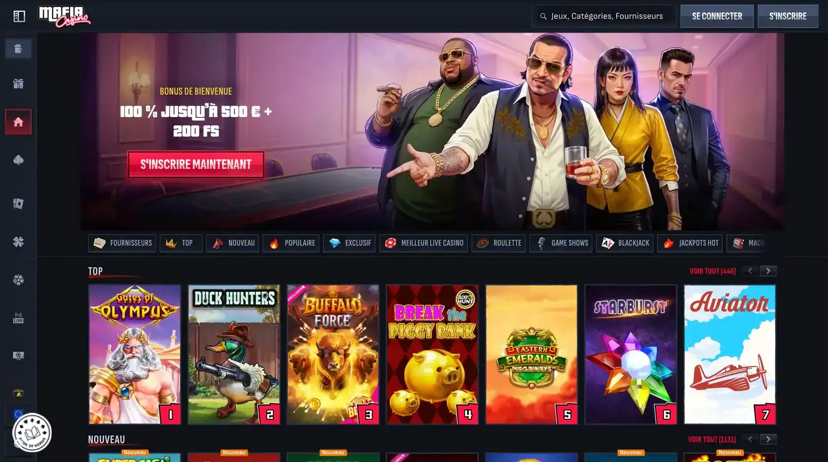 mafia casino plateforme de jeu