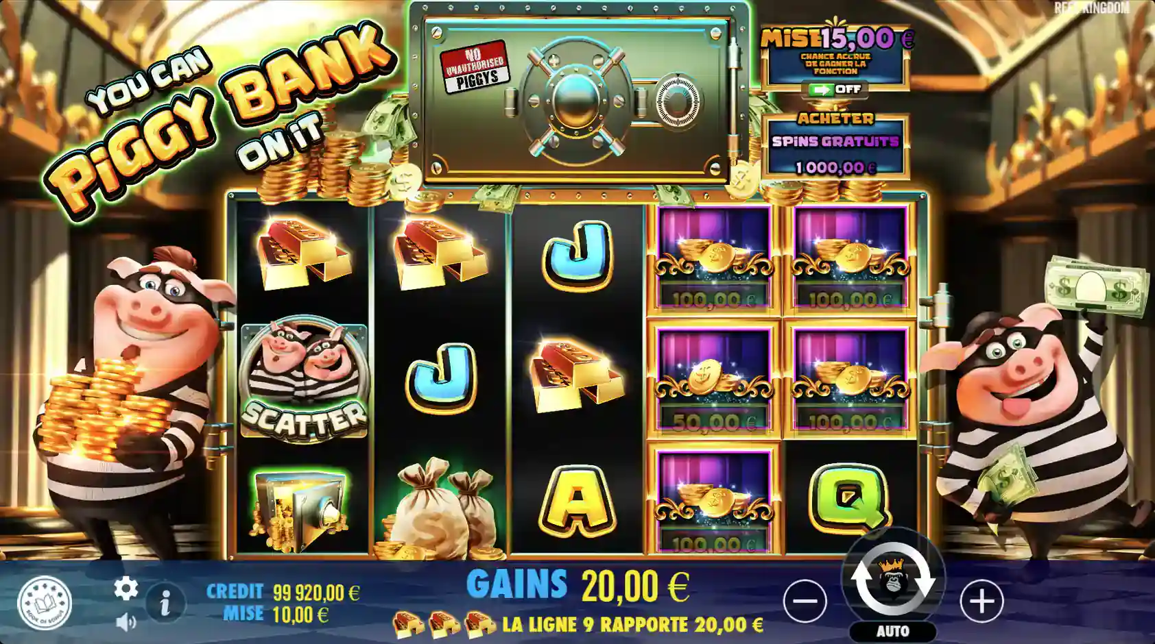you can piggy bank on it machine a sous