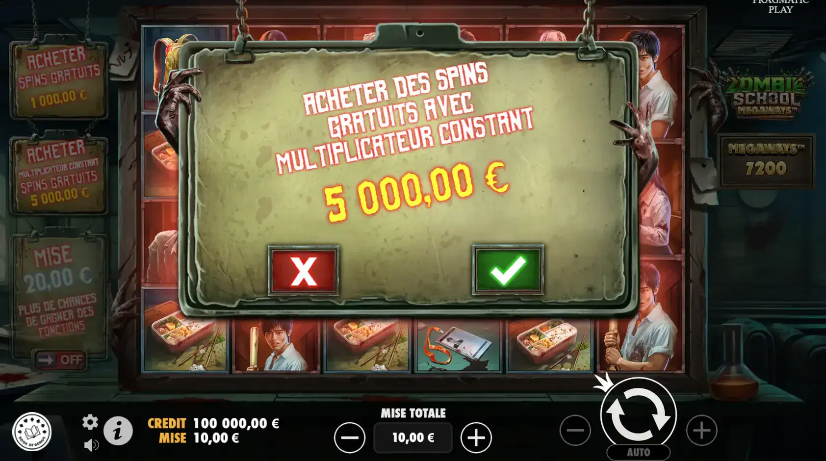 zombie school megaways buy bonus