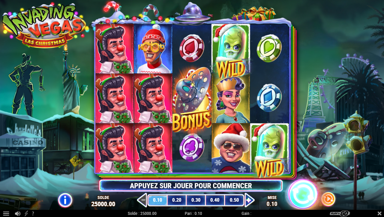 Invading Vegas Las Christmas slot