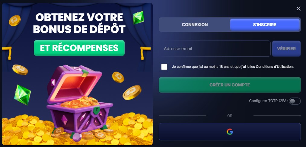 Comment s'inscrire sur le casino en ligne Flush ?