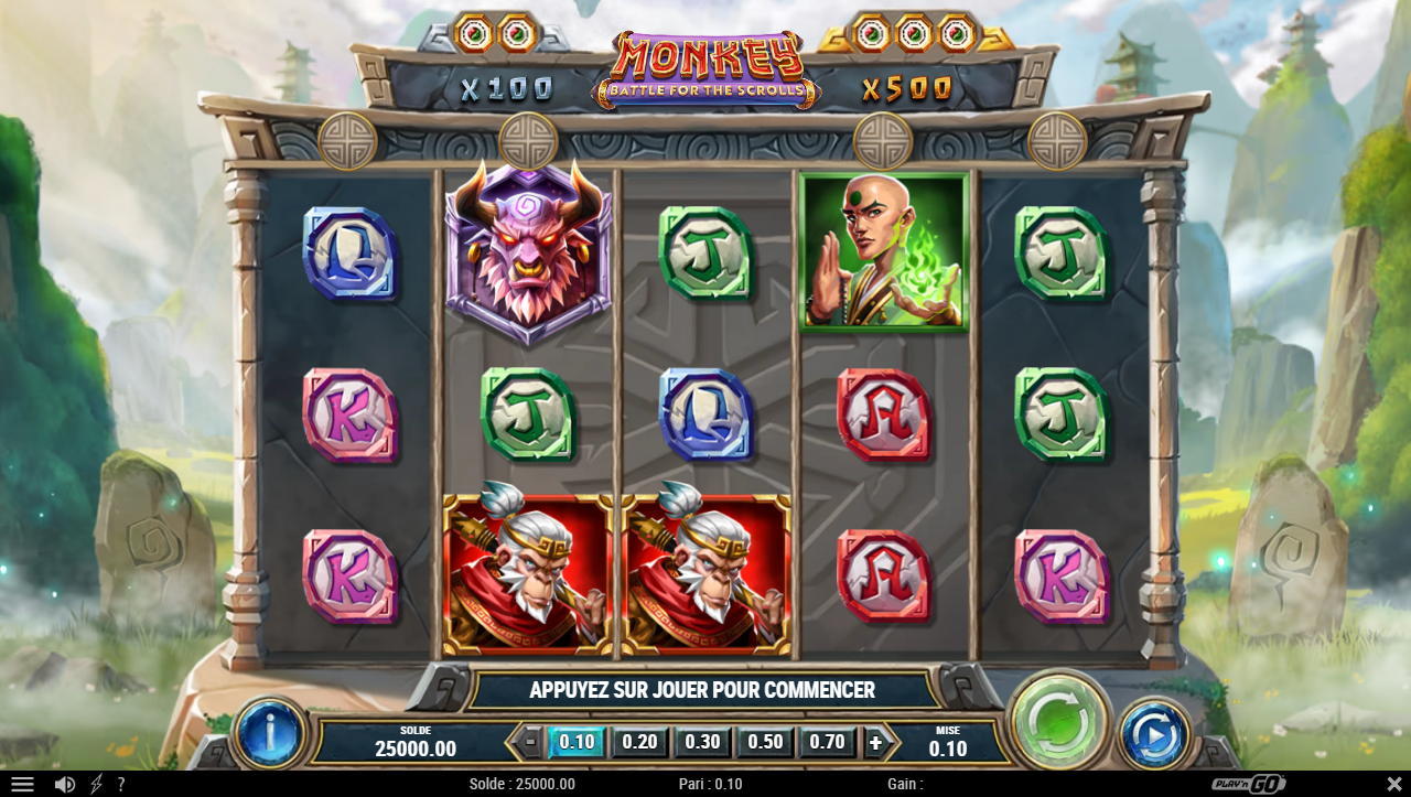 Monkey Battle for the Scrolls slot