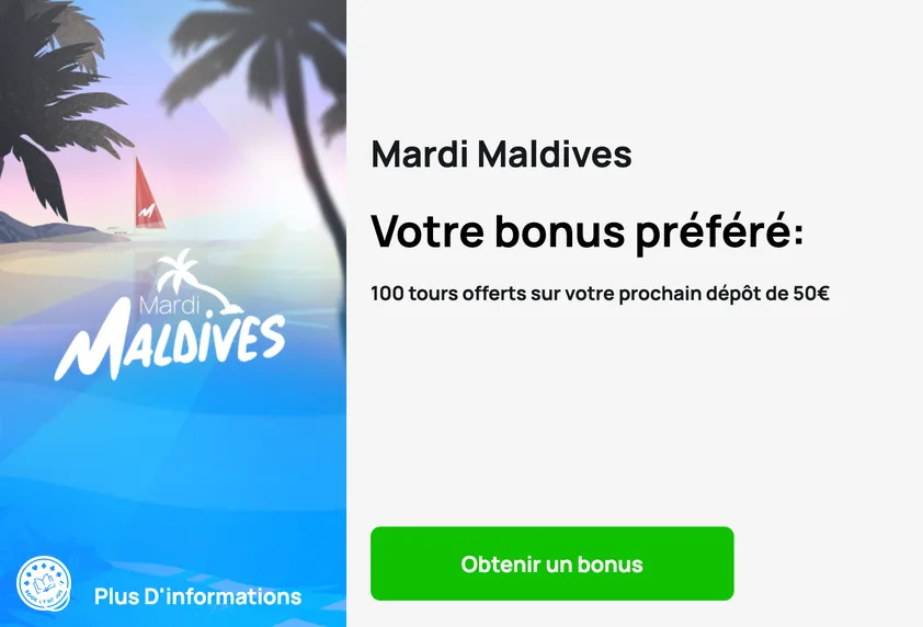 bonus mardi maldives millionz