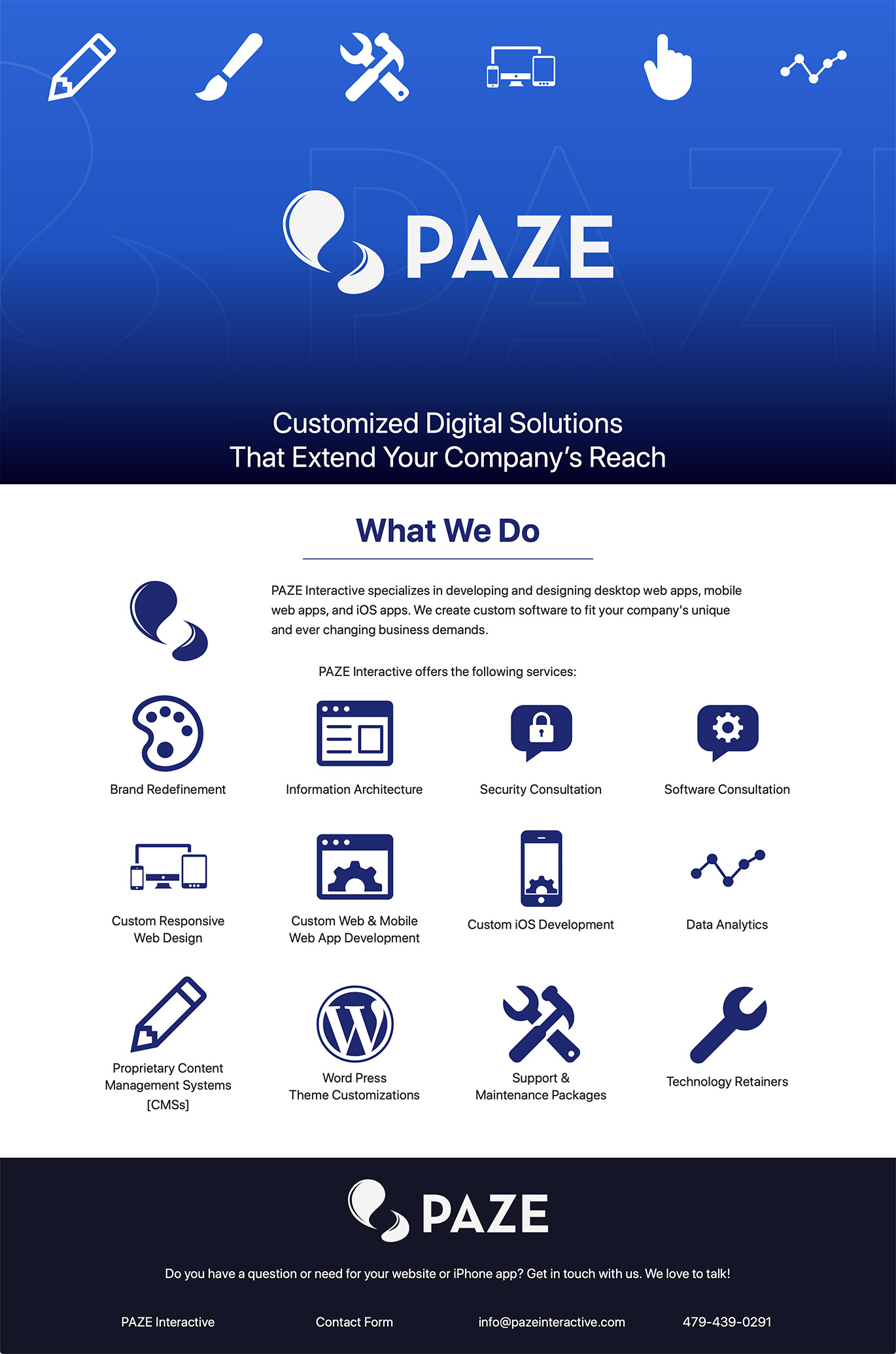 PAZE Interactive Website (Light Mode)