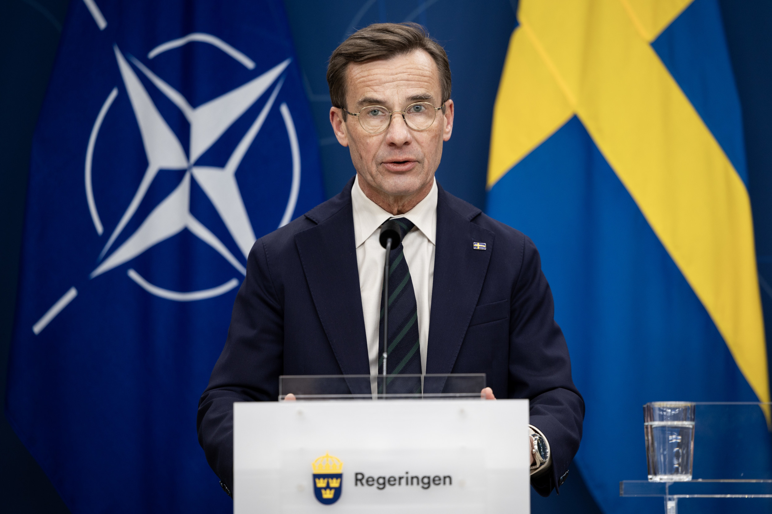Statsminister Ulf Kristersson (M) den 24 oktober 2023 Foto: Ninni Andersson/Regeringskansliet