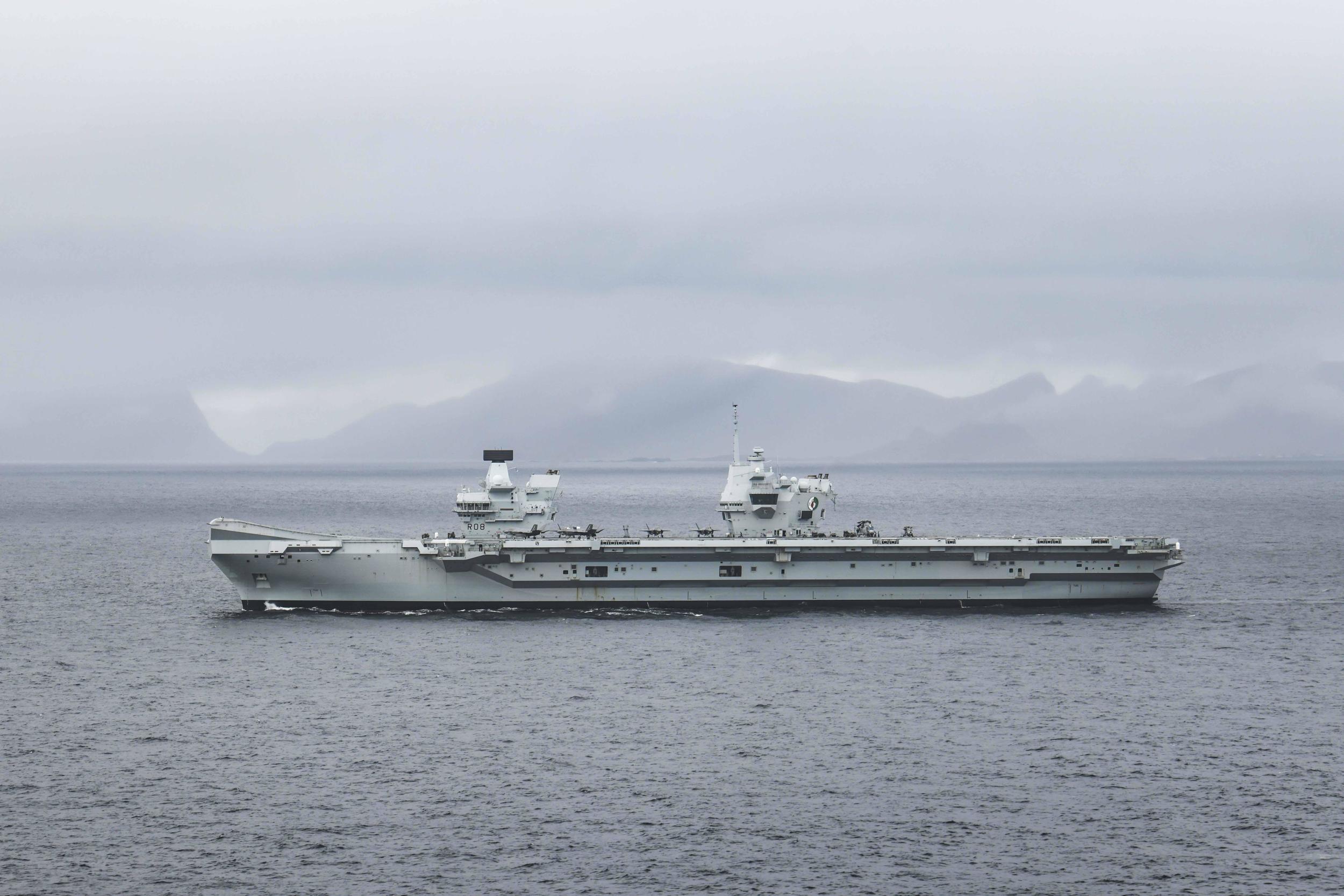 HMS Queen Elizabeth Foto: Försvarsmakten