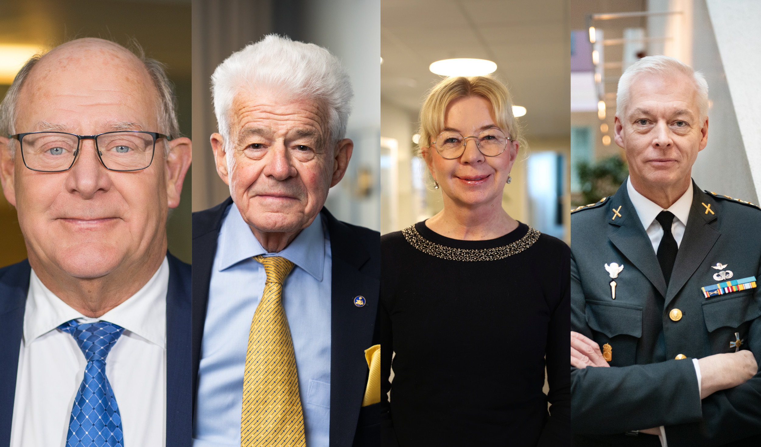 Peter Egardt, Claes Tornberg, Christina Malm och Joakim Paasikivi Foto: Försvarshögskolan