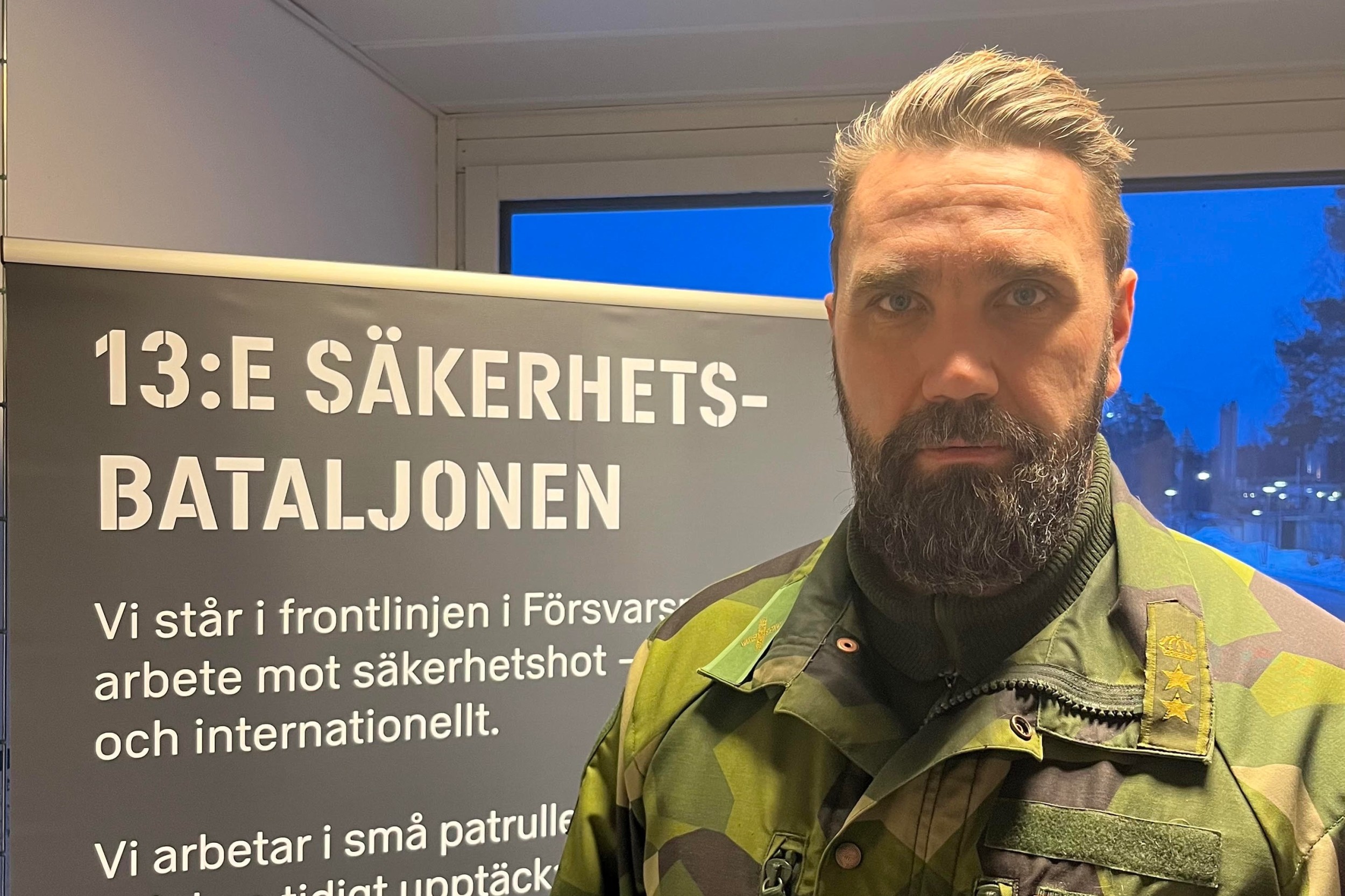 Överstelöjtnant Oscar Ljungmark, bataljonschef vid 13.Säkerhetsbataljon Foto: 13.Säkerhetsbataljon