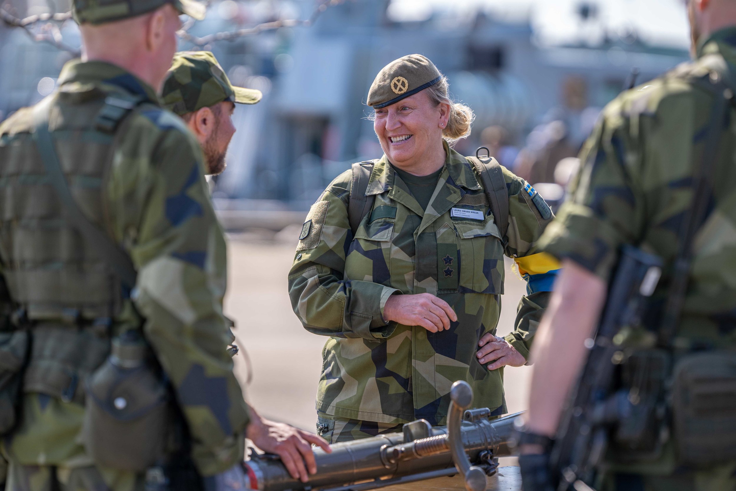 Rikshemvärnschef generalmajor Laura Swaan Wrede Foto: Marcus Nilsson / Försvarsmakten