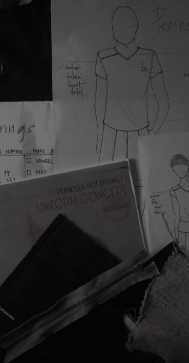 Uniform design_peninsula hot springs_mood board