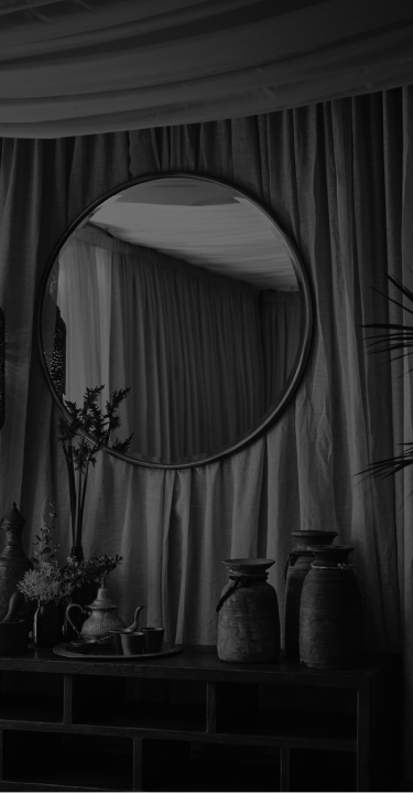 Treatment Rooms_acoustic wall_round mirror