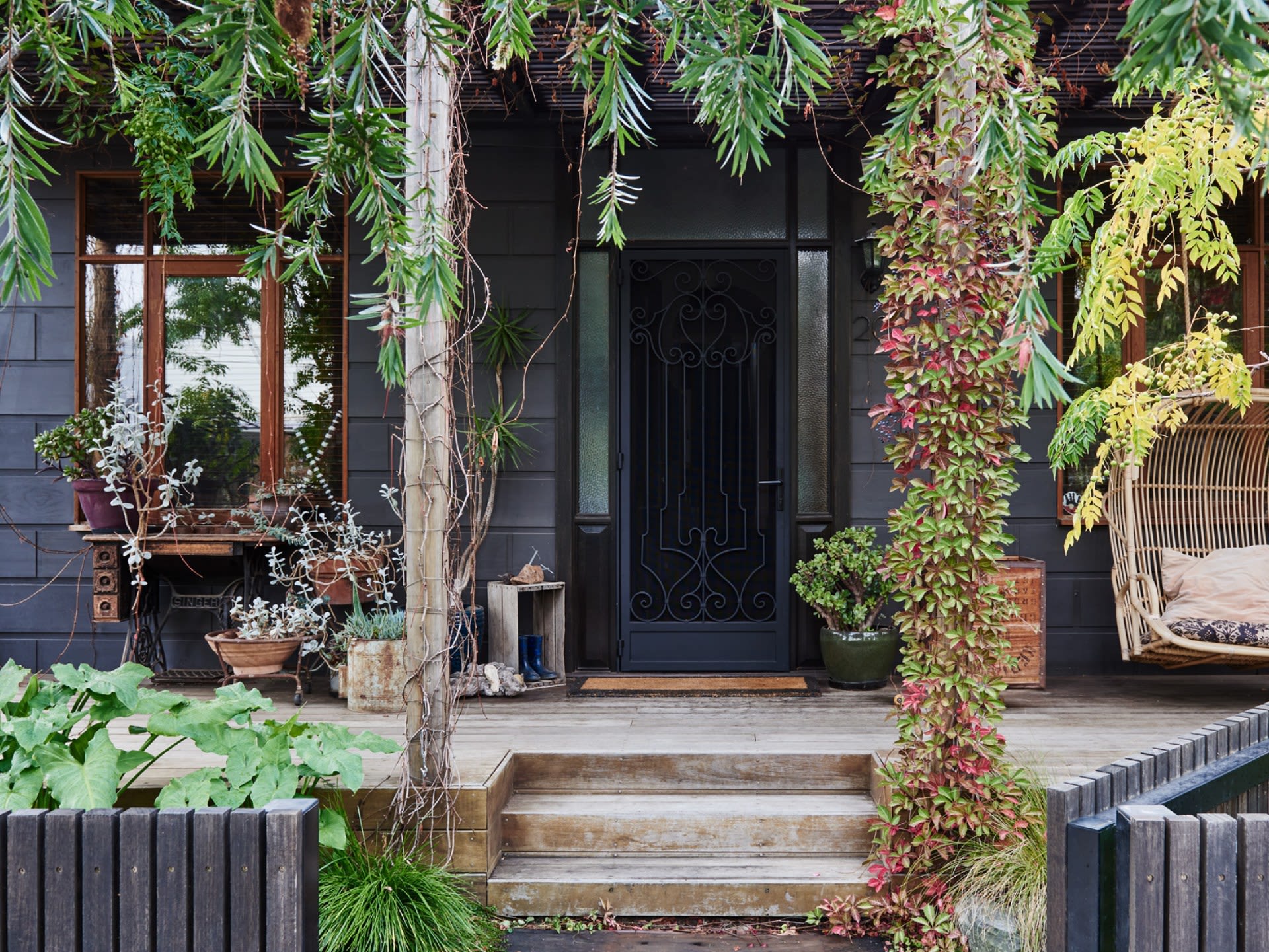 Hutchinson Street_front porch_garden landscape design