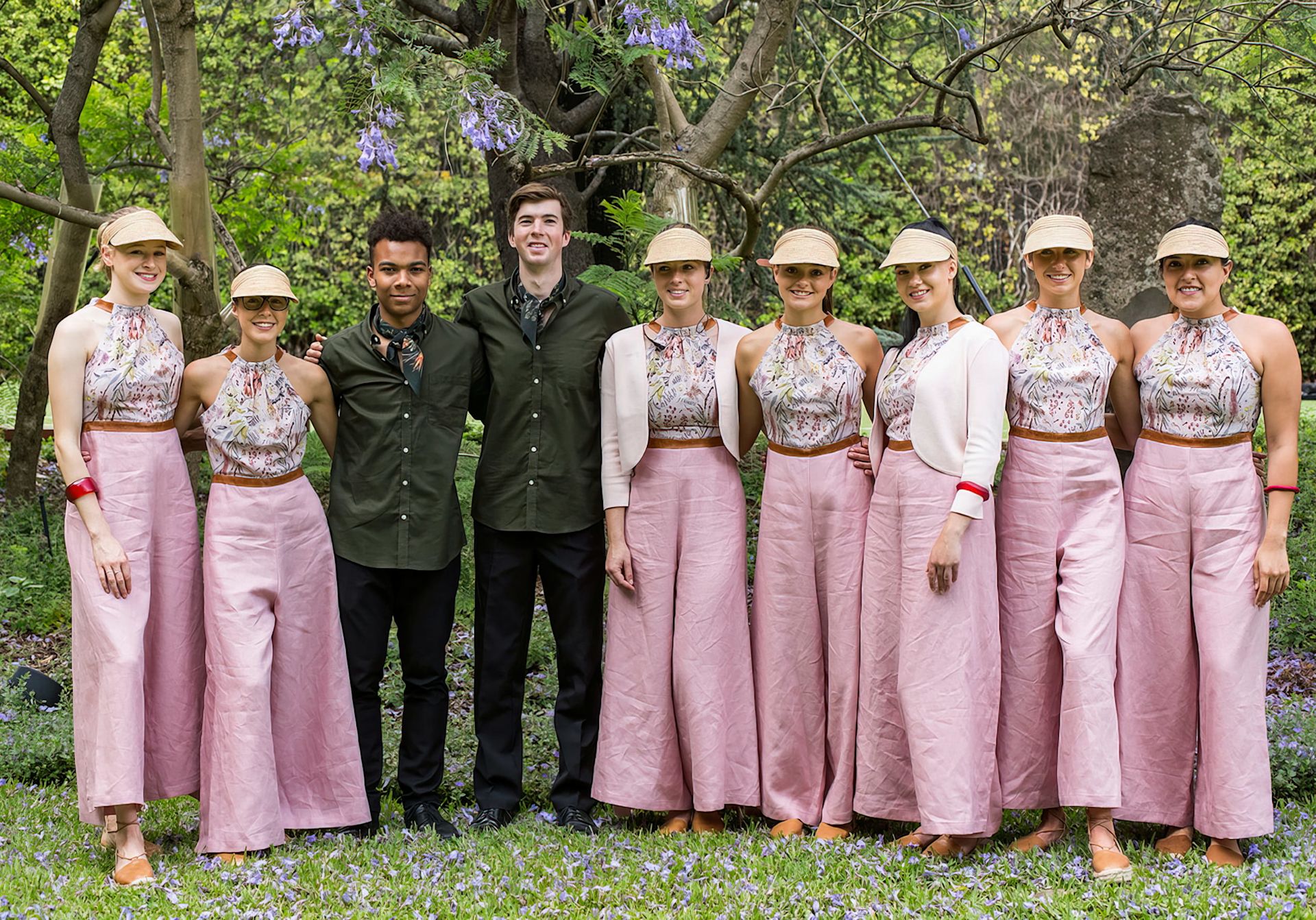 uniform design_custom event uniform_pink jumpsuit