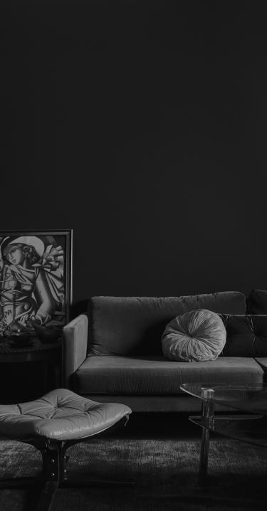 Hickford Street_deco style lounge room